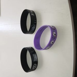 3 Rubber Bracelets